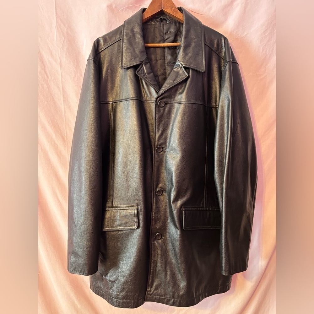 Knightsbridge Men’s Leather Coat